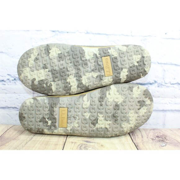 LL Bean Mountain Slippers Scuffs Ash Gray Size 9 M - Picture 7 of 9